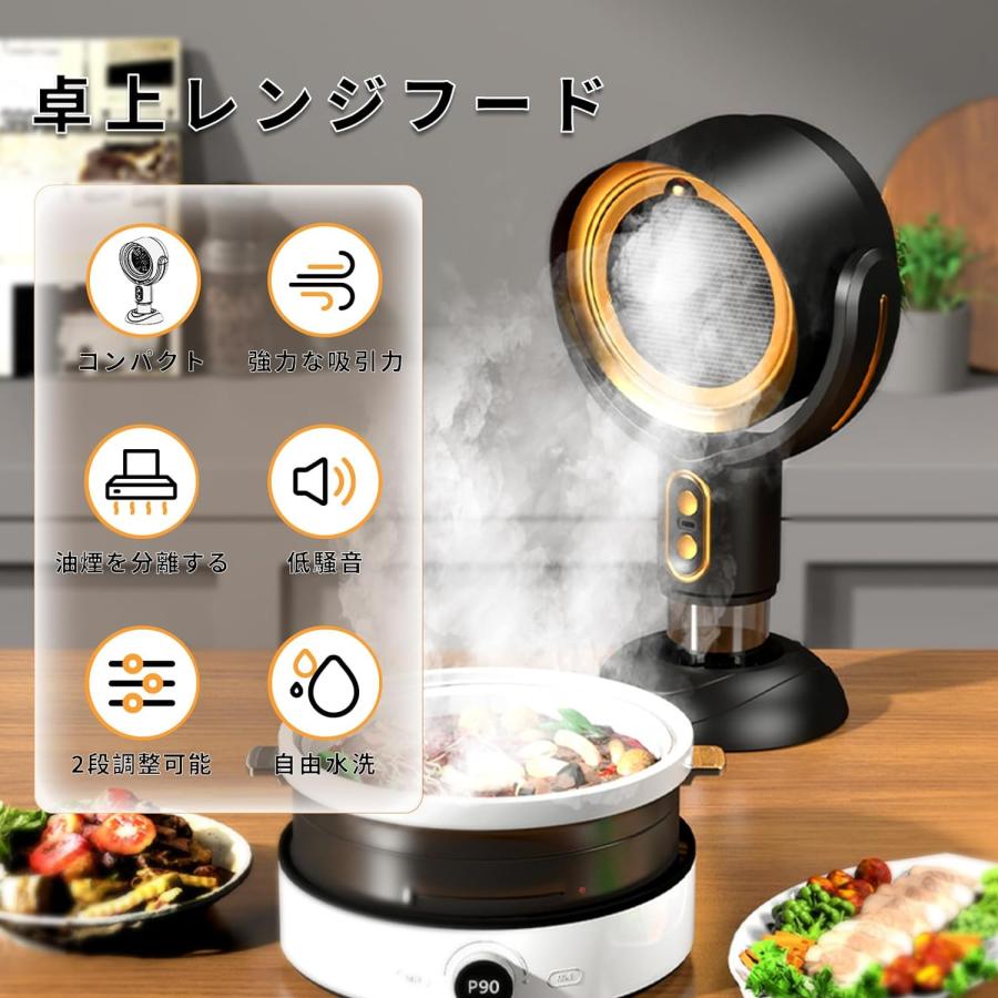 卓上換気扇 卓上レンジフード 卓上吸煙機 油煙分離 Amazon.co.jp: 卓上換気扇 卓上レンジフード 卓上吸煙機 油煙分離