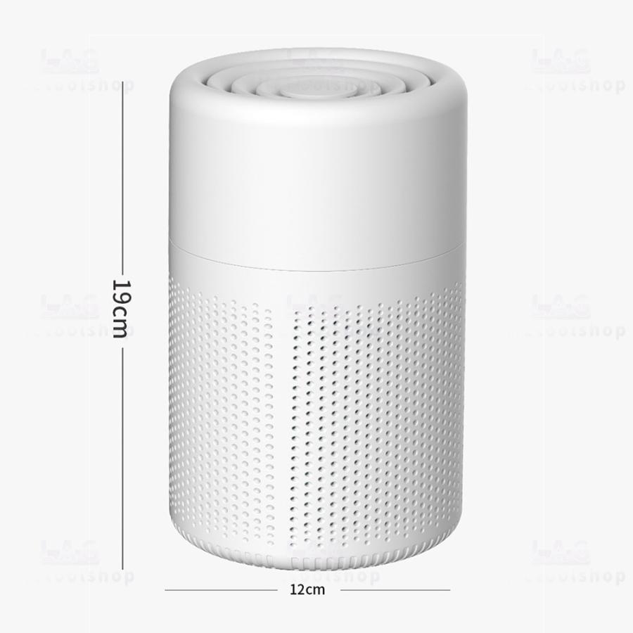 空気清浄機 小型 H13 USB 自動車用 卓上 花粉対策 コンパクト ウイルス対策 花粉症 軽量 省エネ ペット pm2.5 アロマ ウイルス除去 静音 除菌 脱臭 カビ取り｜risustore｜19