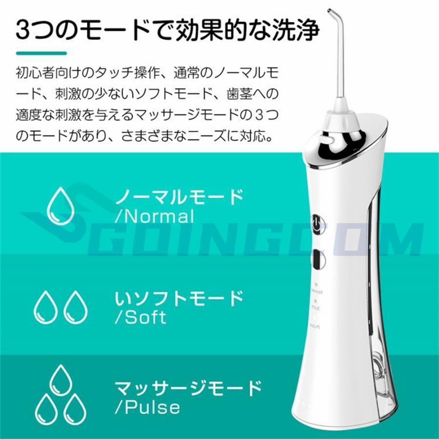 口腔洗浄器 歯垢除去 口内洗浄機 超音波 電動 ジェットウォッシャー