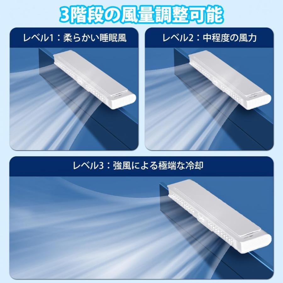 2024夏 新登場 「クリップ式＆3階段風量」モニター掛け式扇風機 省スペース ファン USB扇風機 60°角度調整 卓上扇風機 サーキュレーター ディスプレイファン｜risustore｜06