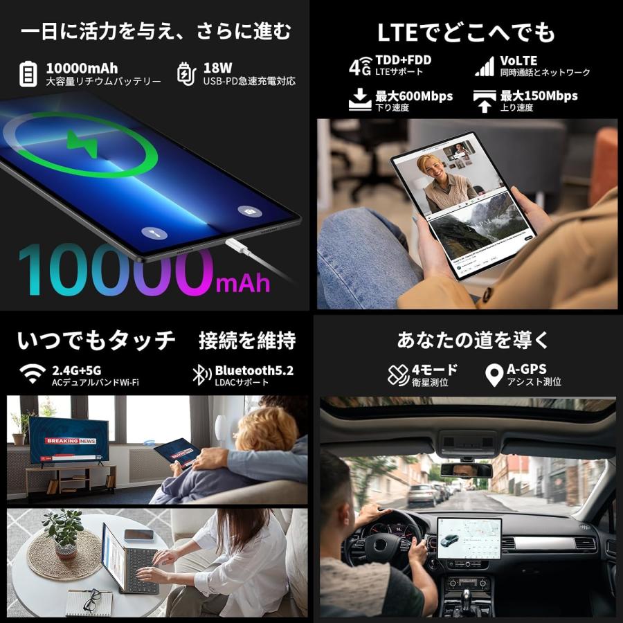 TECLAST 2024初登場 T65 Max Helio G99 Android14 タブレット 13 TECLAST 2024初登場 T65 Max Helio G99 Android14 タブレット 13