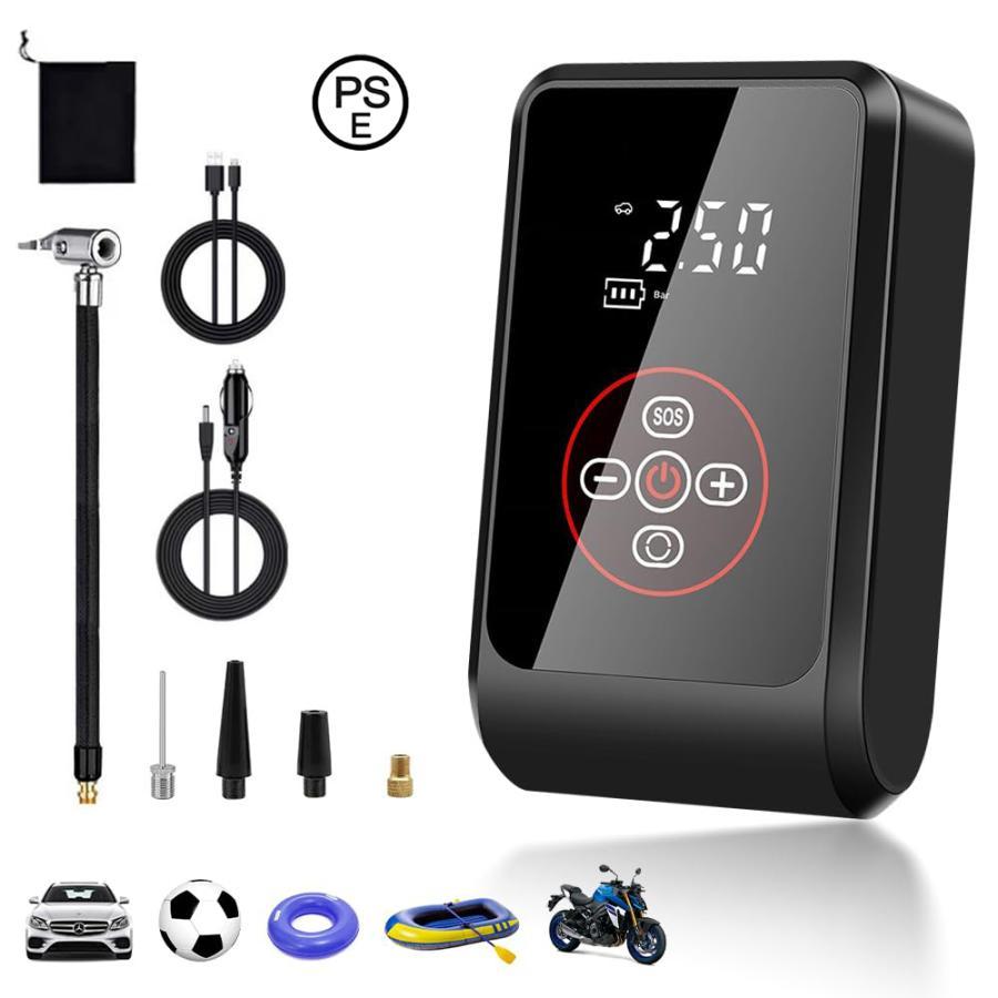 バイク用スマートエアポンプ 4000mAh 150PSI バイク用スマートエアポンプ 4000mAh 150PSI
