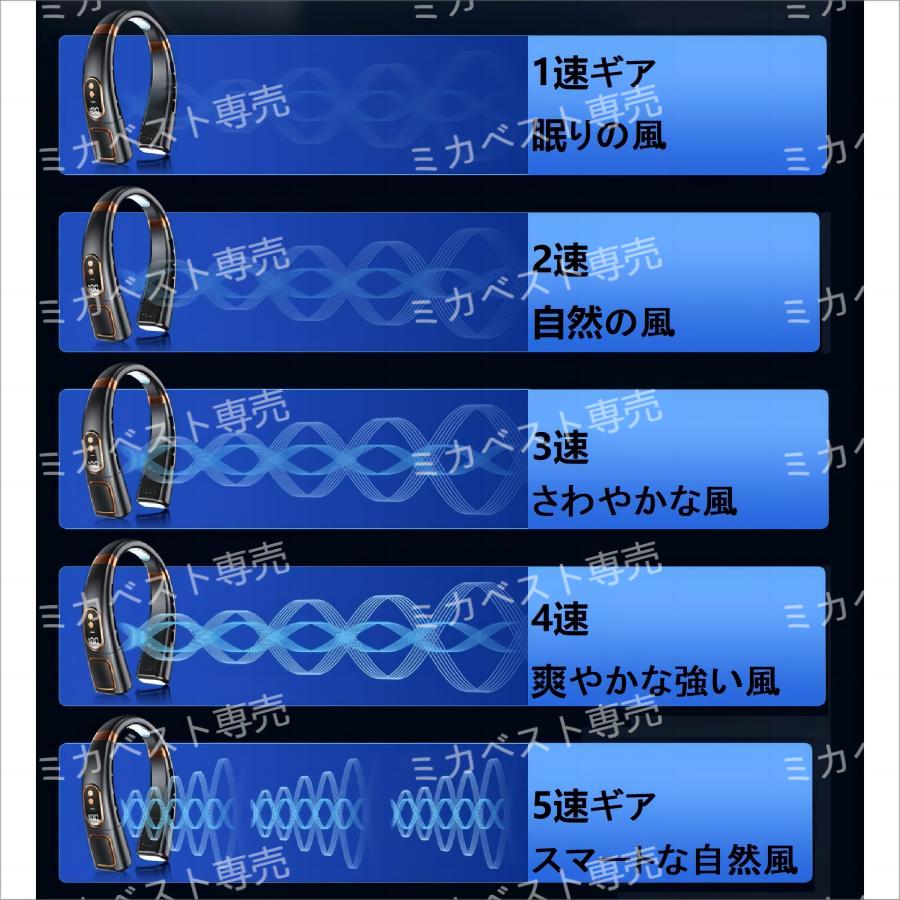 2026年夏革新型・ネッククーラー】首掛け扇風機 ネックファン 携帯