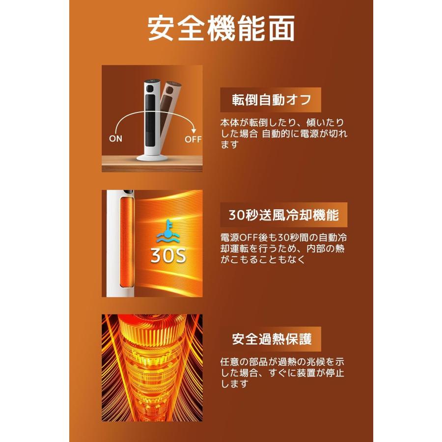 セラミックヒーター 速暖ヒーター 【2025年新モデル・ECO恒温省エネ・2