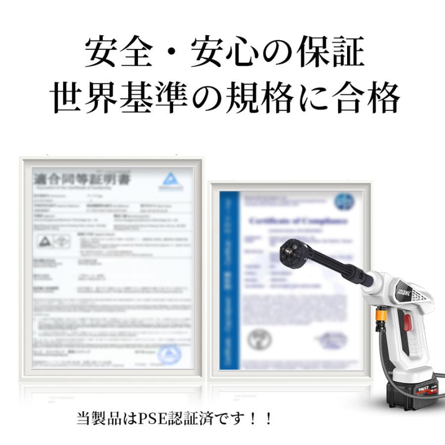 高圧洗浄機 コードレス 充電式 ハンディ 専用ケース付き 洗車 外壁掃除