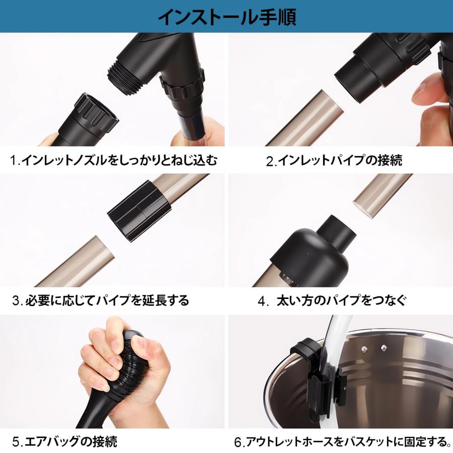 水槽清掃用 ポンプ 水槽水換え 手動式 砂利掃除機 アクアリウム 手動式