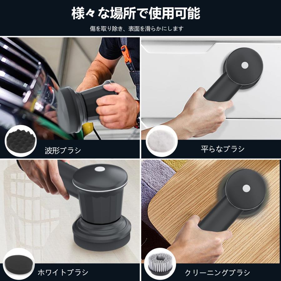 電動ポリッシャー コードレス 【2026新款 Type-C充電式】ダブル