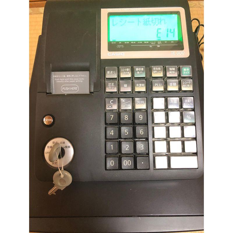 2022春夏新作 カシオ レジスター 10部門 小型ドロア分離型 TE-300