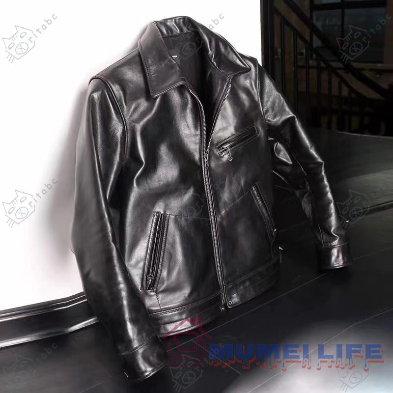 ✨美品 ATTACHMENT ホースレザー シングルライダースジャケット 黒 ✨美品 ATTACHMENT ホースレザー シングルライダースジャケット