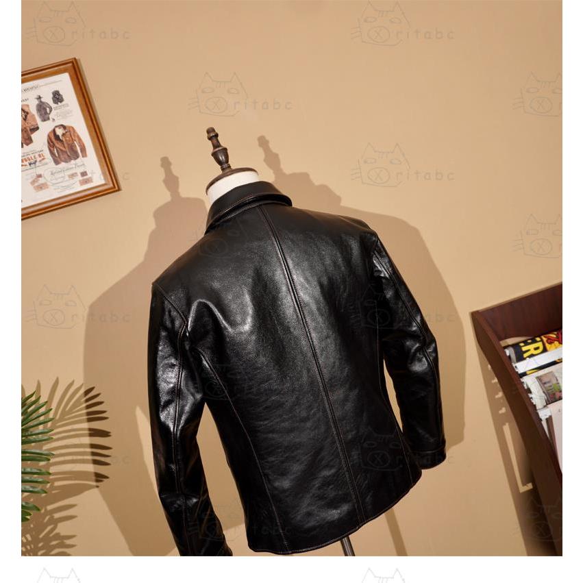 限定☆在庫わずか 茶芯ホースハイド 30's ワークコート レザー