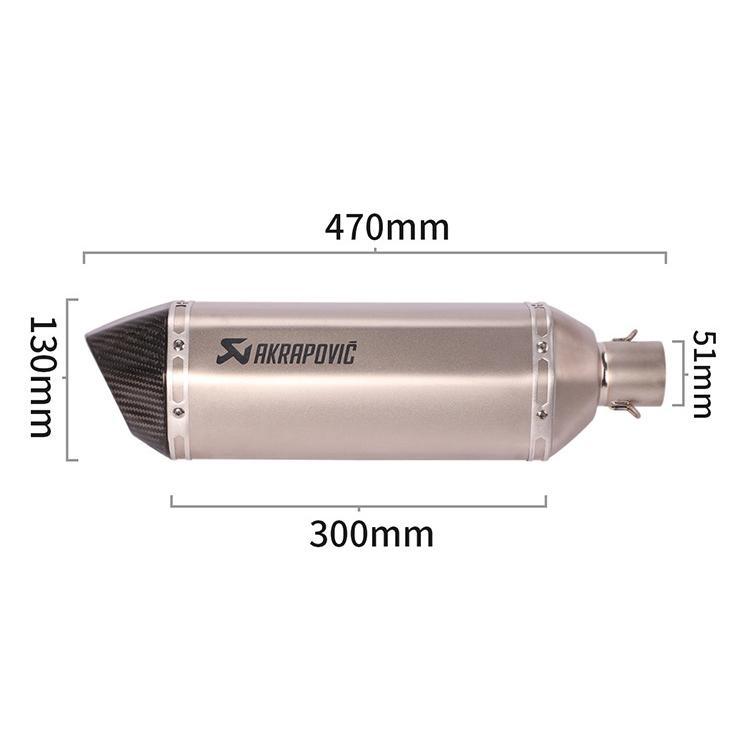 バイク用 カーボン+チタン合金 バイクスリップオンマフラー バイク
