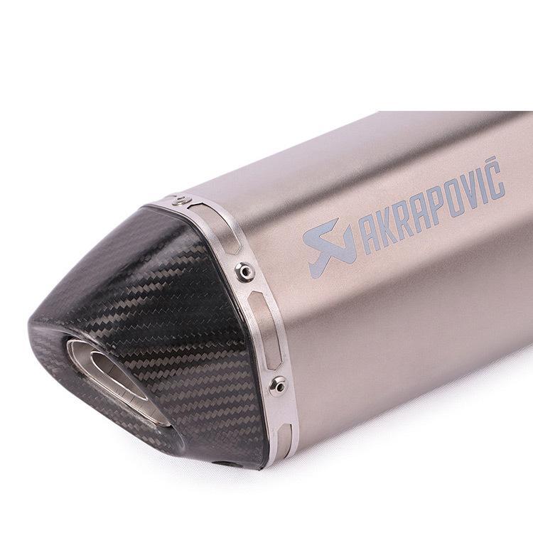 バイク用 カーボン+チタン合金 バイクスリップオンマフラー