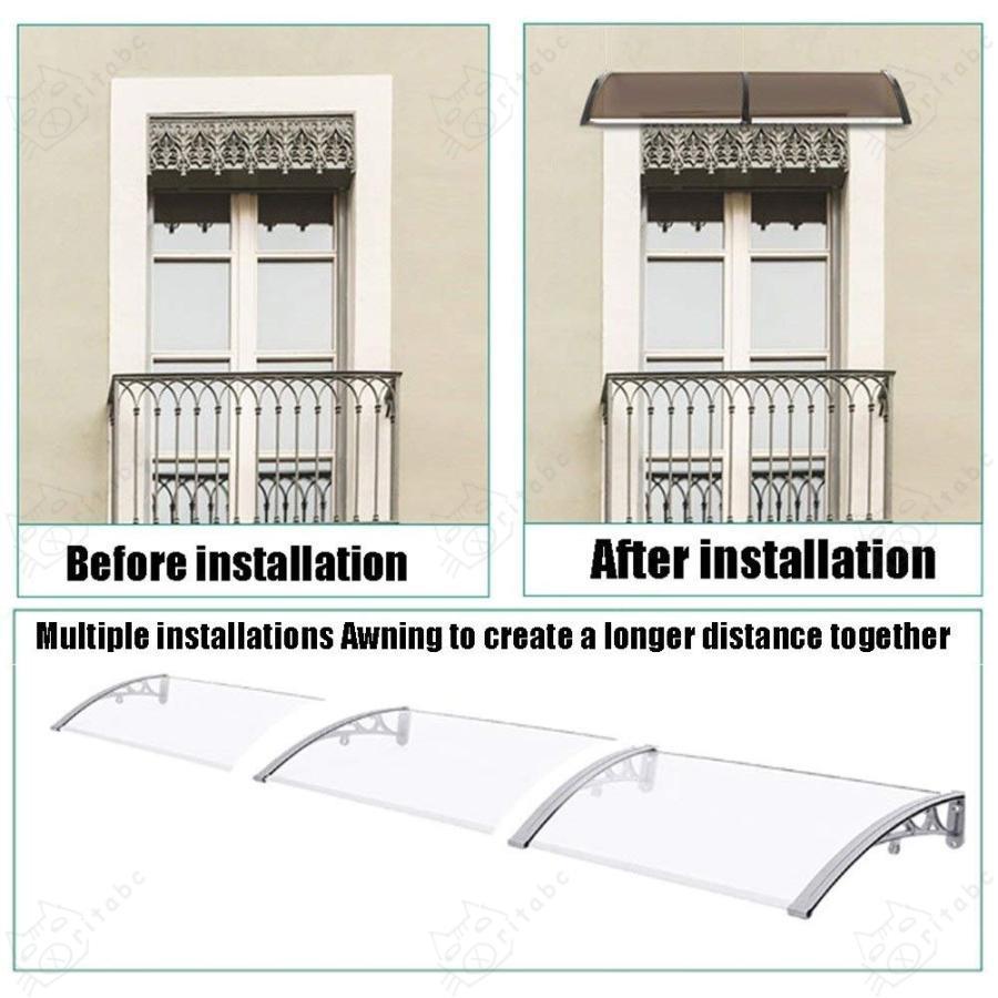 LIANGJUN 屋根庇 ひさし雨よけ 住宅用ひさし パティオ日除けそして
