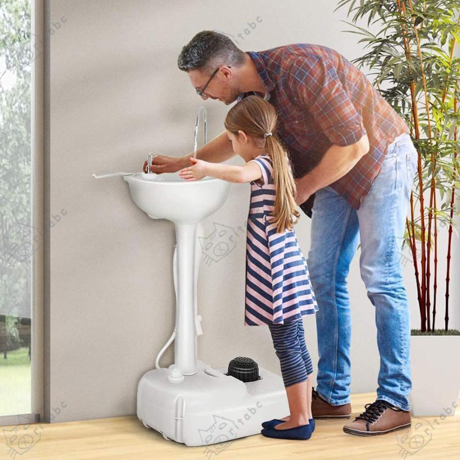 ポータブルキャンプシンク 屋外の庭の洗面台、 17リットルの水タンクと 