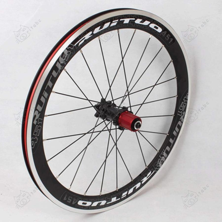 ホイールセット 451mm ダブルウォールアロイリム 折りたたみ