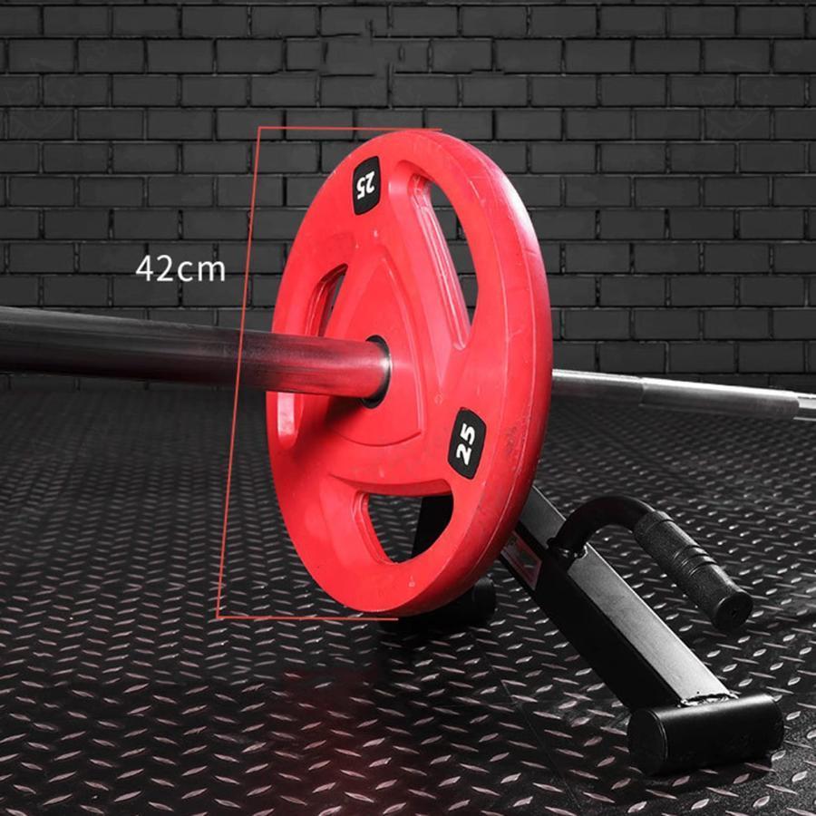 パワー デッドリフト バーベル ジャッキ バー 安全でウエイト プレート