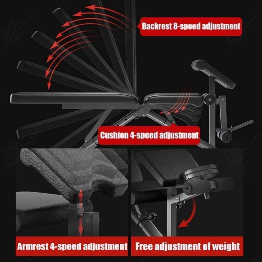 調整可能な重量ベンチトレーニングベンチ調整可能な重みベンチ、折りたたみ強度トレーニングベンチ、持ち上がるユーティリティのトレーニングベンチヘビーデュー｜ritabc｜02