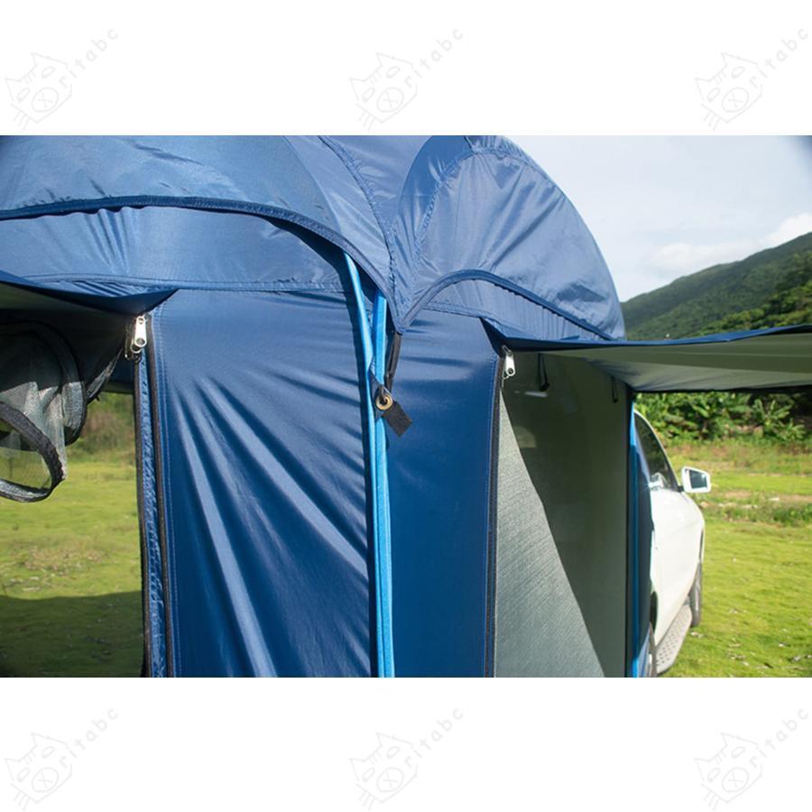 車 かぶせるだけ テント 着替え キャンプ 車中泊 防災 バックゲートテント