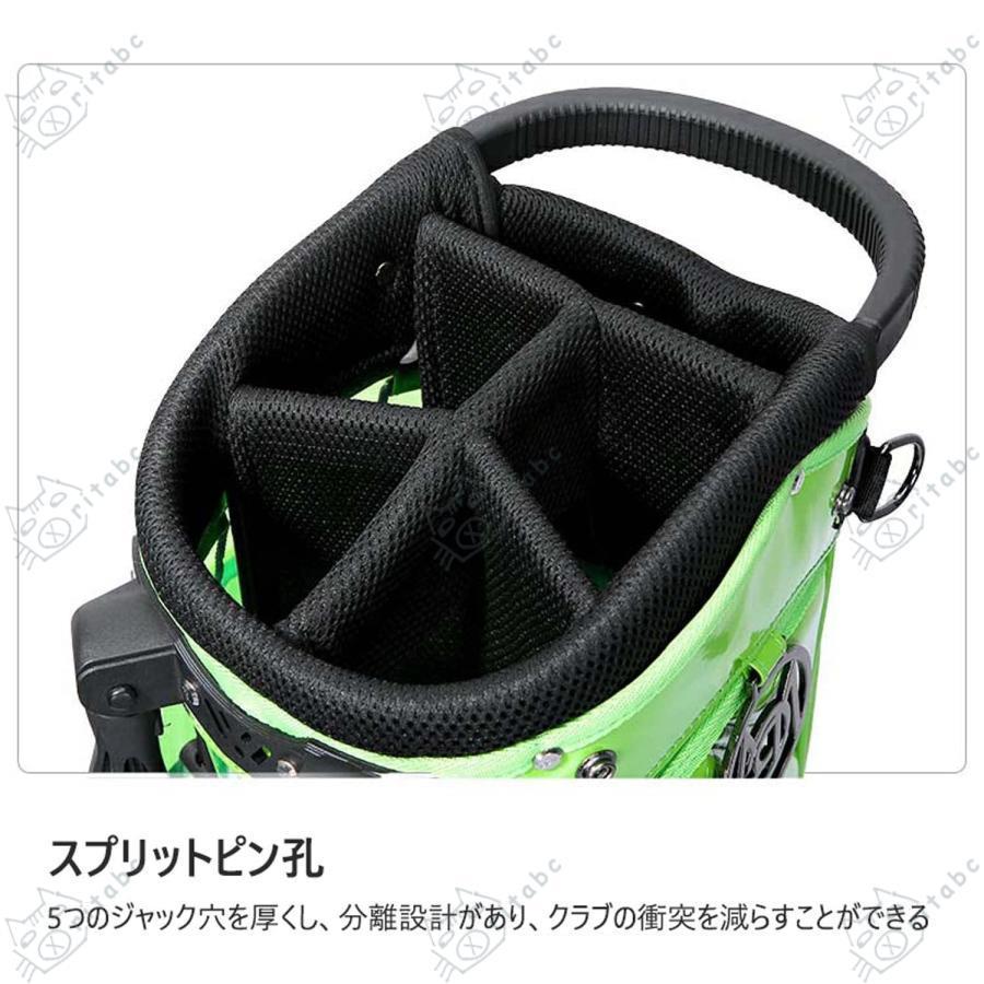 ゴルフ キャディバッグ 透明スタンドゴルフバッグ スタンド