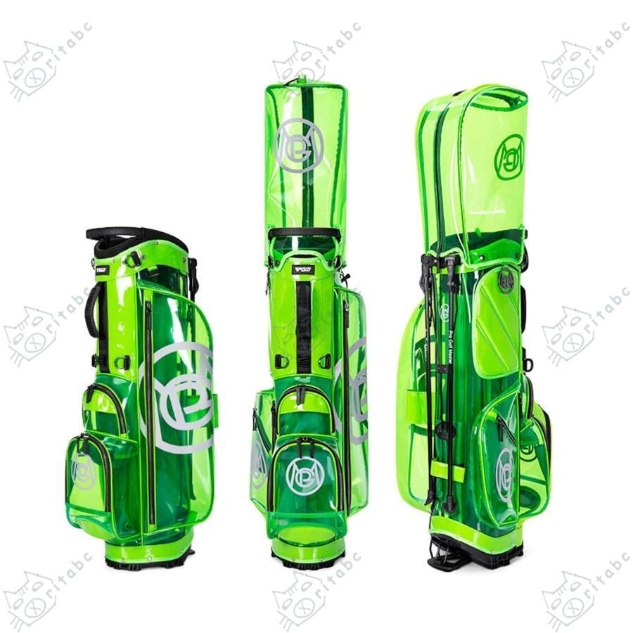 ゴルフ キャディバッグ 透明スタンドゴルフバッグ スタンド