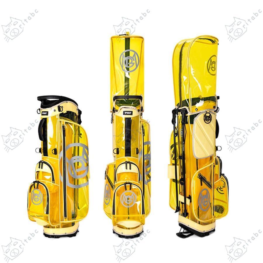 ゴルフクラブ・バッグ（黄色）ヘッドカバー付き