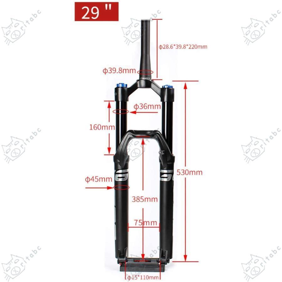 超軽量エアサスペンション フォーク Amazon.co.jp: 26/27.5/29 インチ MTB エアサスペンション