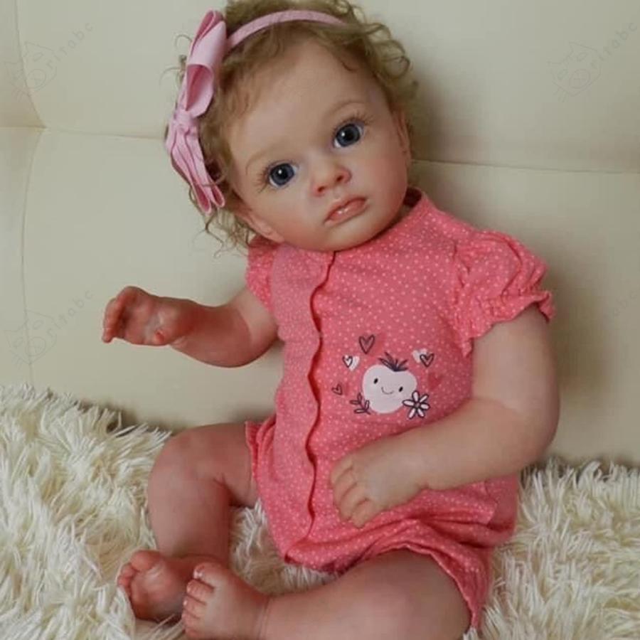 リボーンドールズ 24インチ リボーンベビードール、 60cm リボーン幼児人形 目を開けてください 女の赤ちゃん 人形 リアルな赤ちゃん人形 愛らしいギフト おもち｜ritabc｜05