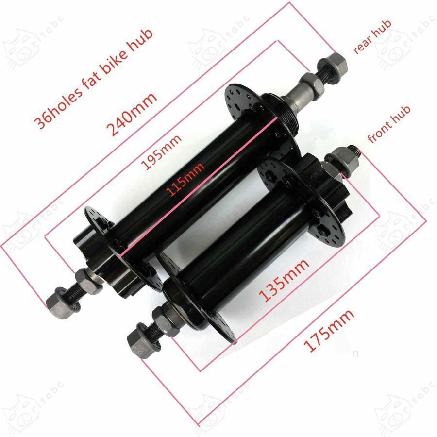 正しい ファットバイクハブフロント/リア135mm * 195mm 36ホール 正しい ファットバイクハブフロント/リア135mm * 195mm 36ホール