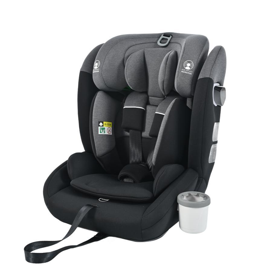 トップテザー】新安全基準R129適合 チャイルドシート ISOFIX 1歳〜12歳頃 76〜150cm ジュニアシート 長く使える 洗える 取付簡単  キッズシート ベビーシート ドリンクホルダー付き 出産祝い【ブラック+グレー】 トップテザー】新安全基準R129適合 チャイルドシート 1歳 ...
