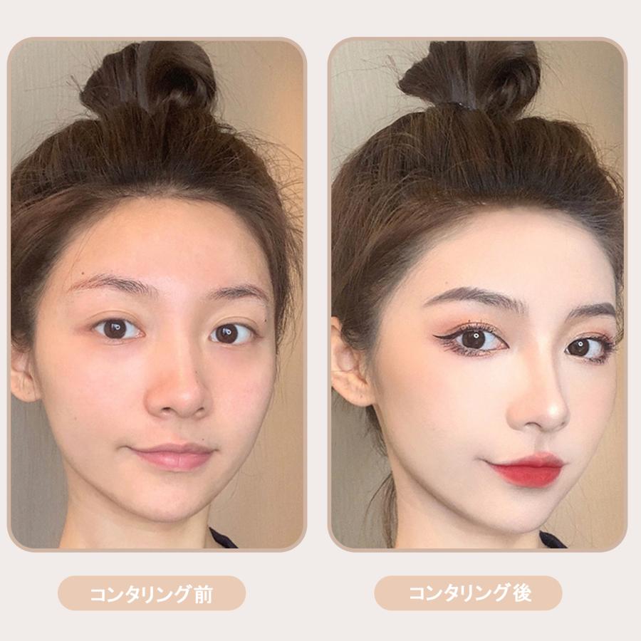 ZVEV の 4 色シェーディングパレット、ハイライト、マット仕上げ