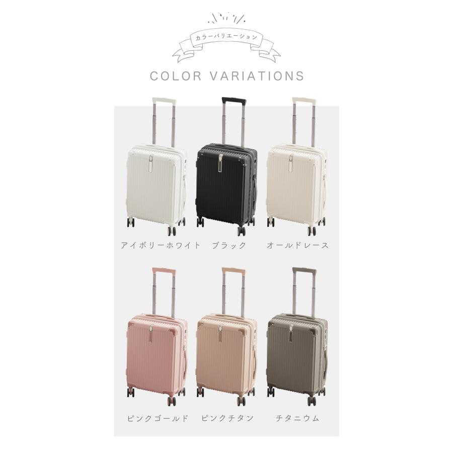 CICIBELLA スーツケース キャリーケース TYPE-C USBポート Sサイズ
