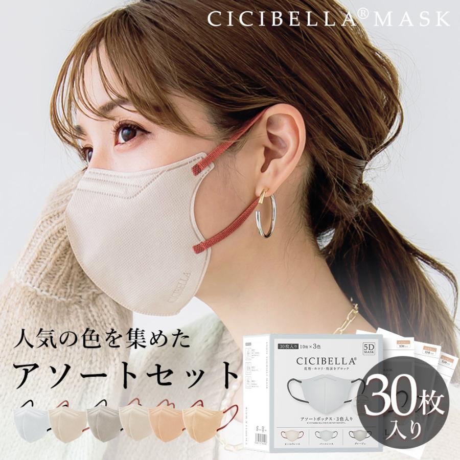 CICIBELLA マスク 5Dマスク 小顔マスク 立体 不織布 立体マスク バイ