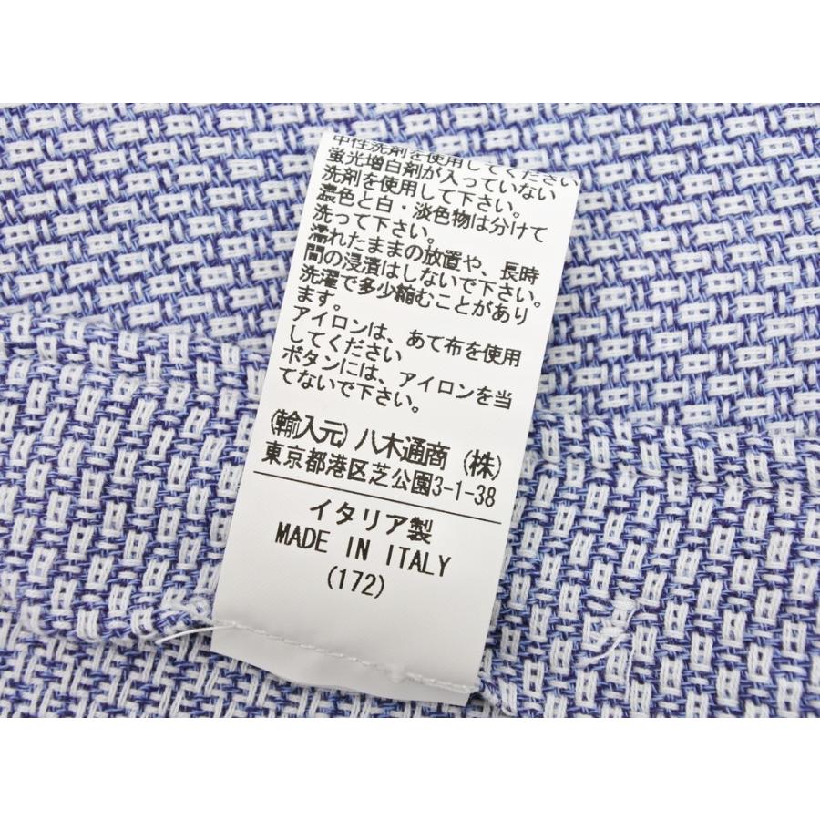 オリアン ORIAN カジュアルシャツ ブルー×ホワイト S｜ritagliolibro｜09