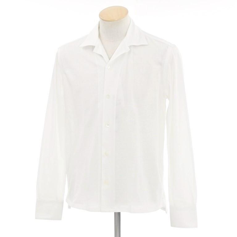 イレブンティ eleventy カットソーコットン オープンカラー カジュアルシャツ ホワイト 38｜ritagliolibro