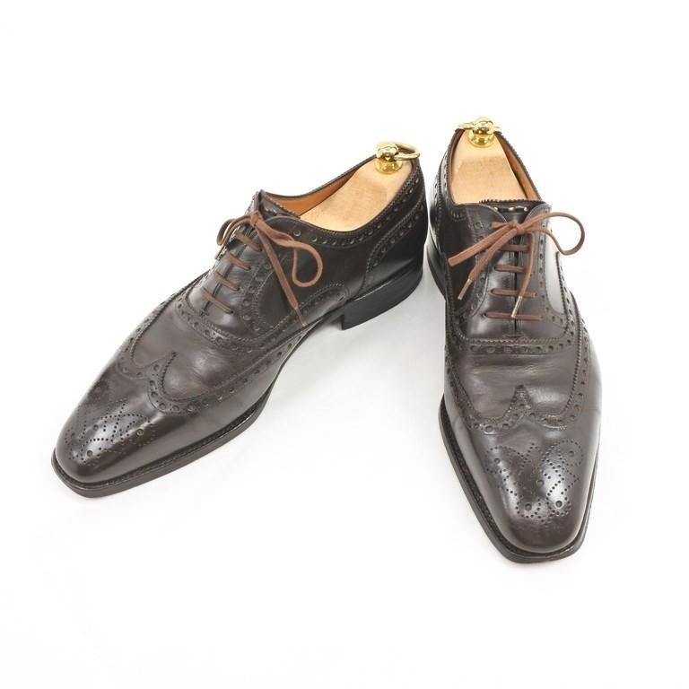 ステファノベーメル Stefano Bemer ウイングチップ ドレスシューズ ダークブラウン 記載なし（42位）