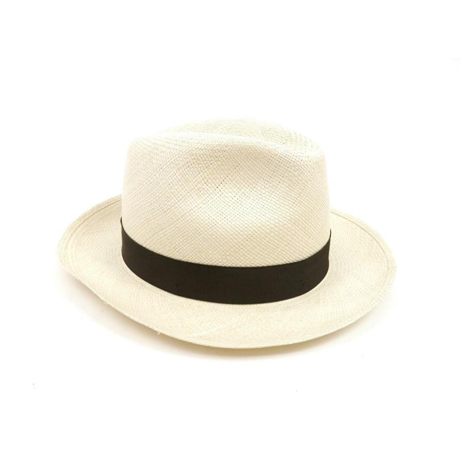 国産】【国産】ボルサリーノ Borsalino パナマハット 帽子 アイボリー