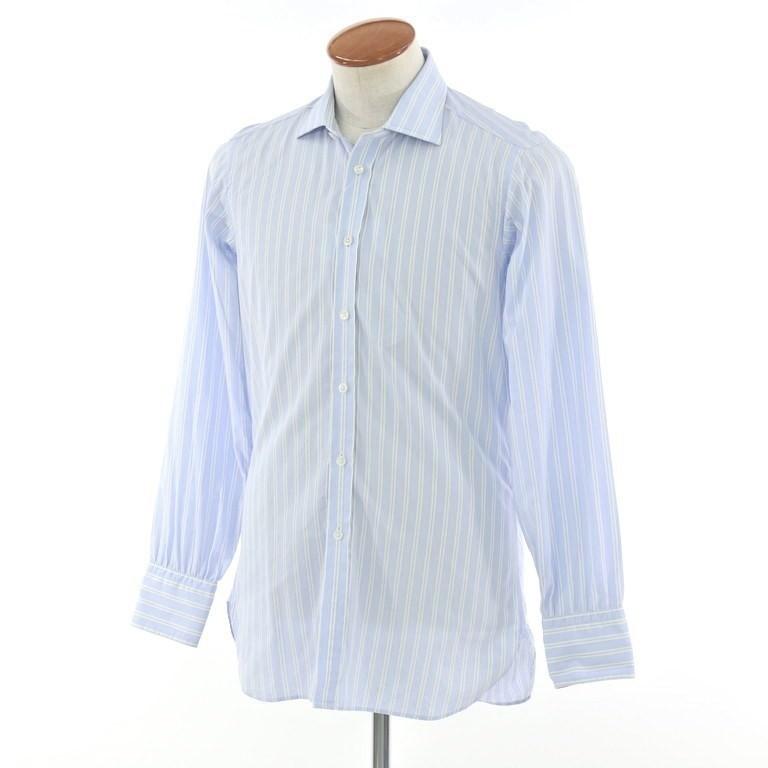 ターンブル＆アッサー Turnbull & Asser ストライプ ワイドカラー ドレスシャツ サックス×ホワイト×ブルー 15 1/2（39）  :1-240001050784:リタリオリブロ ヤフーショップ - 通販 - Yahoo!ショッピング