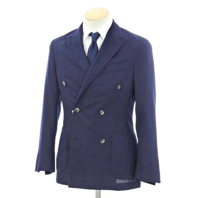 ボリオリ BOGLIOLI K.JACKET サマーウール ダブルジャケット ネイビー
