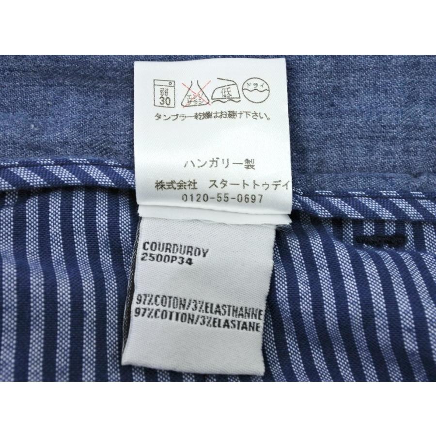 カルヴェン Carven ストレッチコーデュロイ スラックスパンツ ネイビーブルー 42 1 リタリオリブロ ヤフーショップ 通販 Yahoo ショッピング