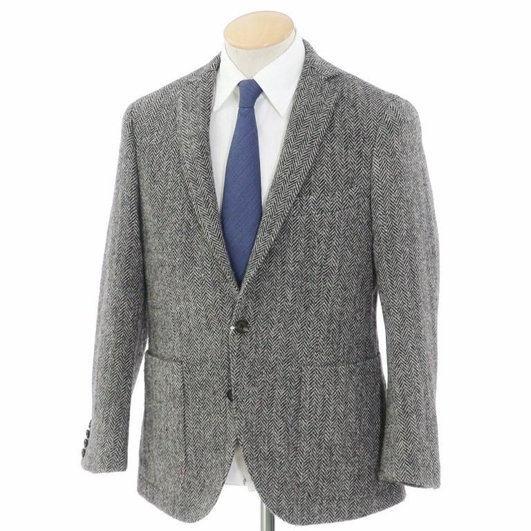 スーツカンパニー The Suit Company ハリスツイード ウール 2つボタンジャケット ブラック ライトグレー 165cm 6drop 1 リタリオリブロ ヤフーショップ 通販 Yahoo ショッピング