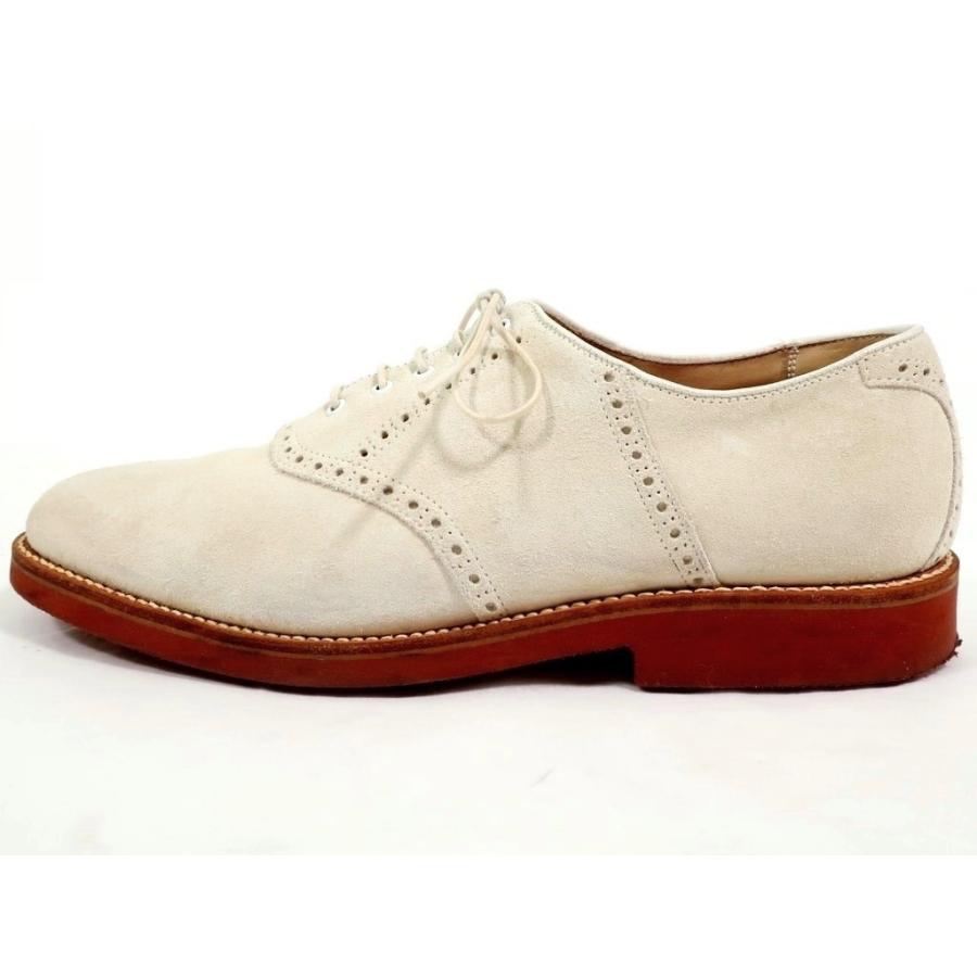 ALDENホワイトデッキシューズ