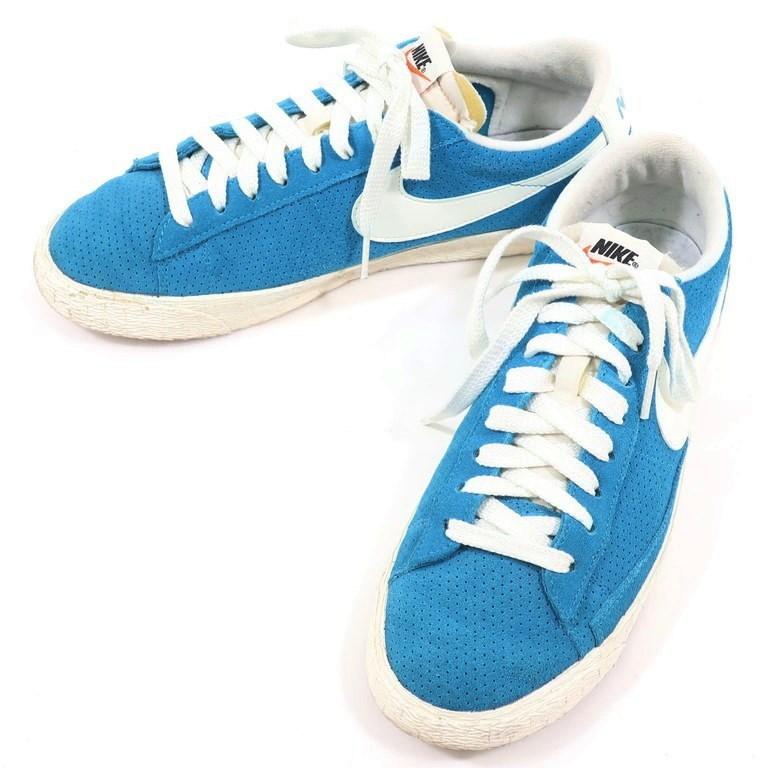 ナイキ Nike スエード スニーカー Wmns Blazer Low Suede Vintage スカイブルー オフホワイト 27 5 1 リタリオリブロ ヤフーショップ 通販 Yahoo ショッピング
