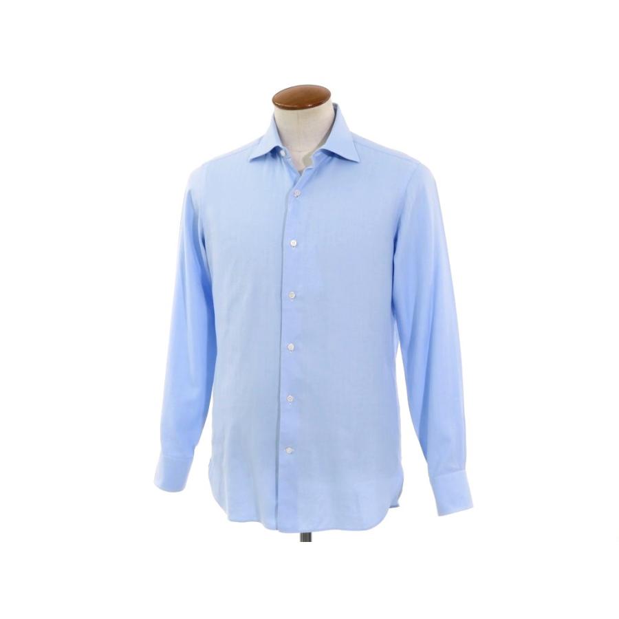 ビームスエフ Beams F ヘリンボーン コットン ドレスシャツ ブルー 39 1 リタリオリブロ ヤフーショップ 通販 Yahoo ショッピング