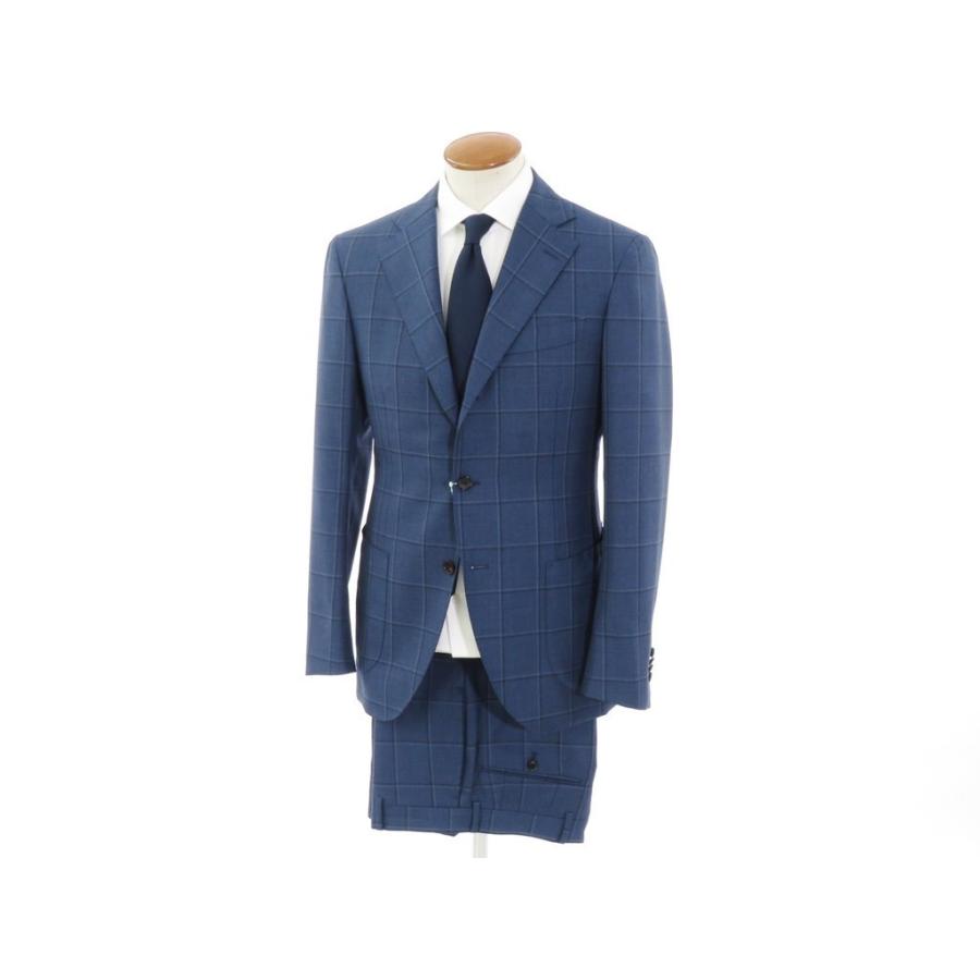 インベストメント クロージング Investment Clothing ウール チェック 3つボタンスーツ スモークダークブルー系 表記なし M位 1 リタリオリブロ ヤフーショップ 通販 Yahoo ショッピング