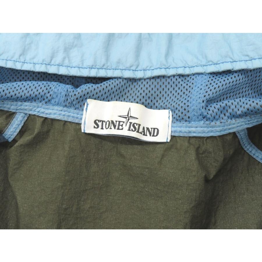 ストーンアイランド STONE ISLAND ナイロン フーデッドブルゾン ライトブルー S｜ritagliolibro｜07