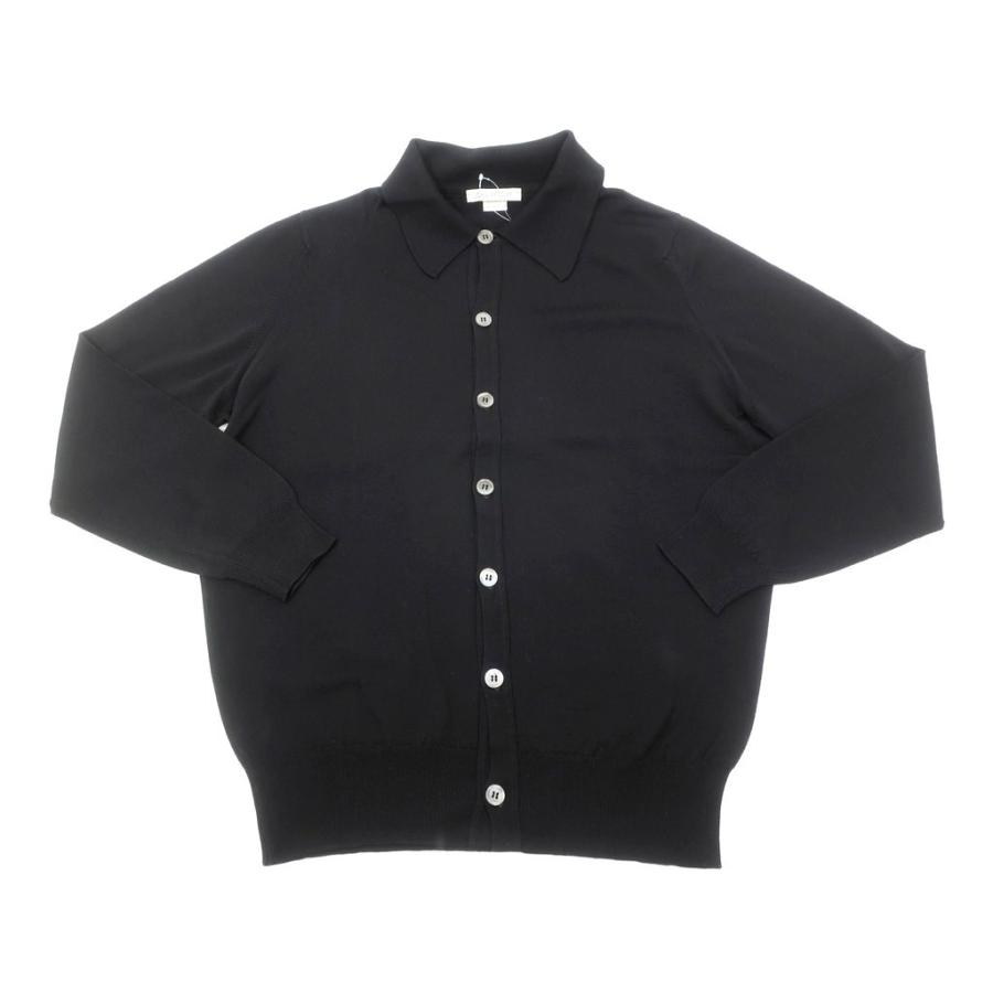 ジョンスメドレー JOHN SMEDLEY ハイゲージ ウールニット 襟付き  