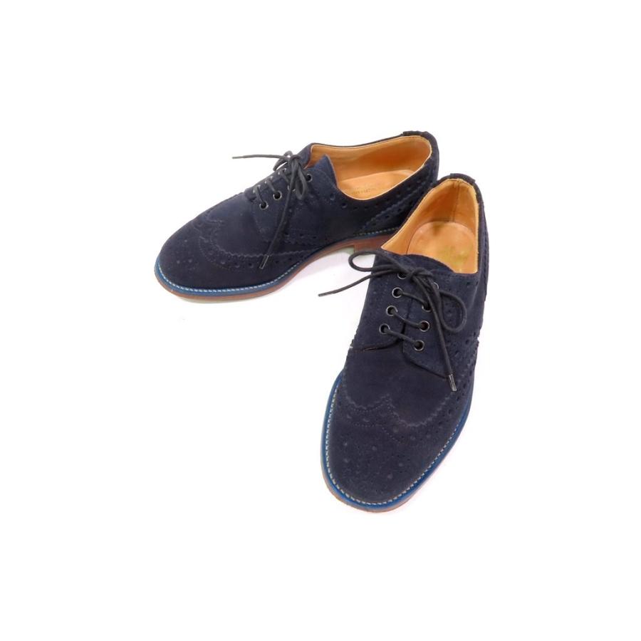 マークマクナイリー Mark Mcnairy スエード ウイングチップ ドレスシューズ ネイビー 4 1 2 1 リタリオリブロ ヤフーショップ 通販 Yahoo ショッピング