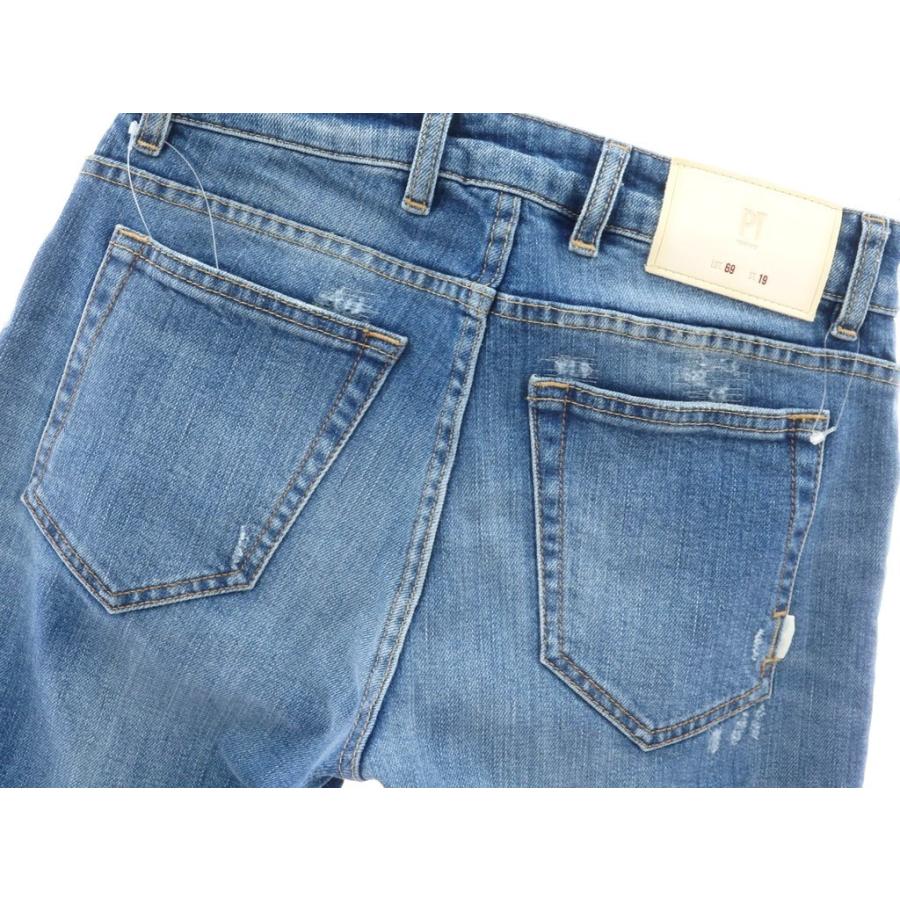 ピーティートリノ デニム PT TORINO DENIM SOUL リペア加工 ストレッチ デニムパンツ ブルー 29｜ritagliolibro｜06