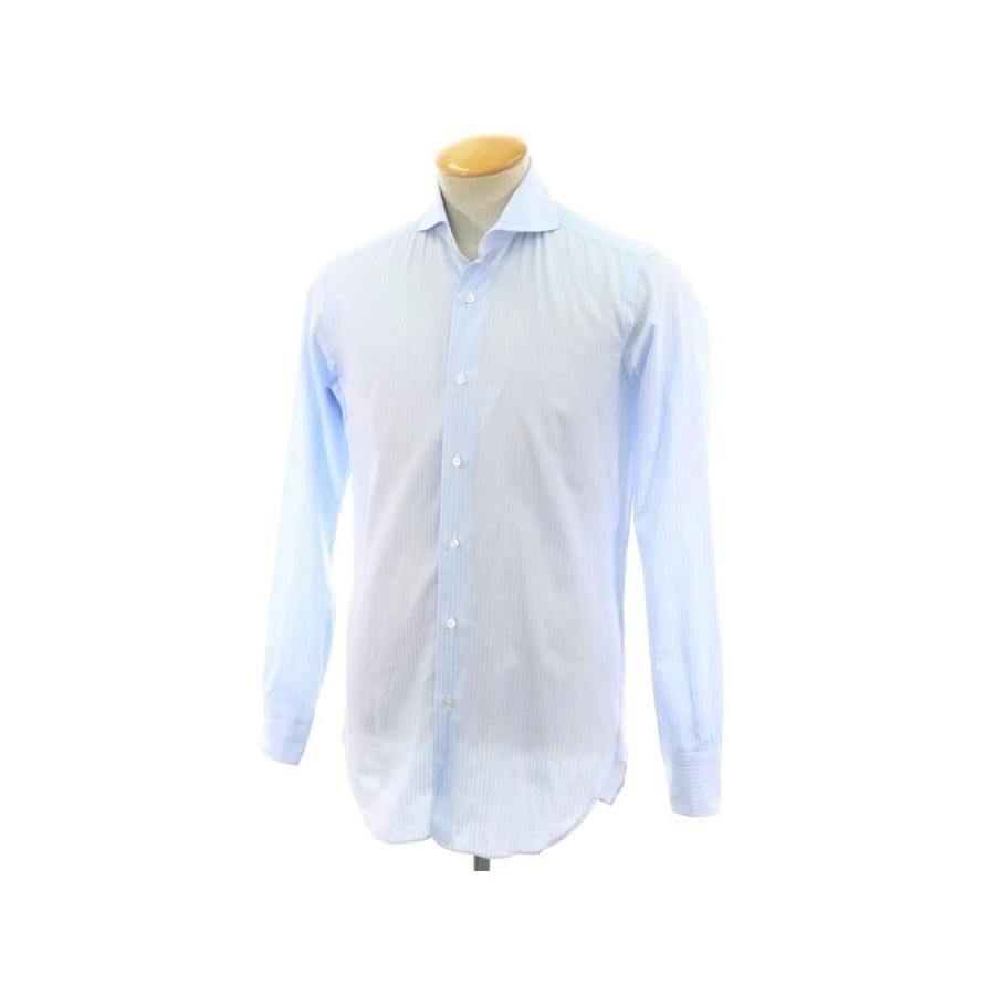 イセタンメンズ Isetan Mens ストライプ柄 コットン タブカラー ドレスシャツ ライトブルー ホワイト 37 1 リタリオリブロ ヤフーショップ 通販 Yahoo ショッピング