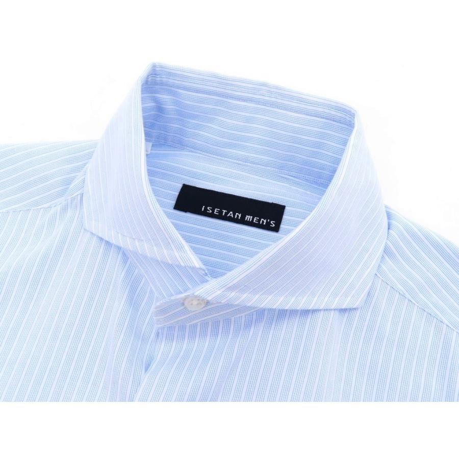 イセタンメンズ Isetan Mens ストライプ柄 コットン タブカラー ドレスシャツ ライトブルー ホワイト 37 1 リタリオリブロ ヤフーショップ 通販 Yahoo ショッピング